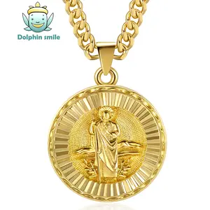 San judas tadeo chain Jesus Necklace Virgin Mary Necklace builder necklace Revolving Necklace Jewelry Charms cuban link chain namenecklace