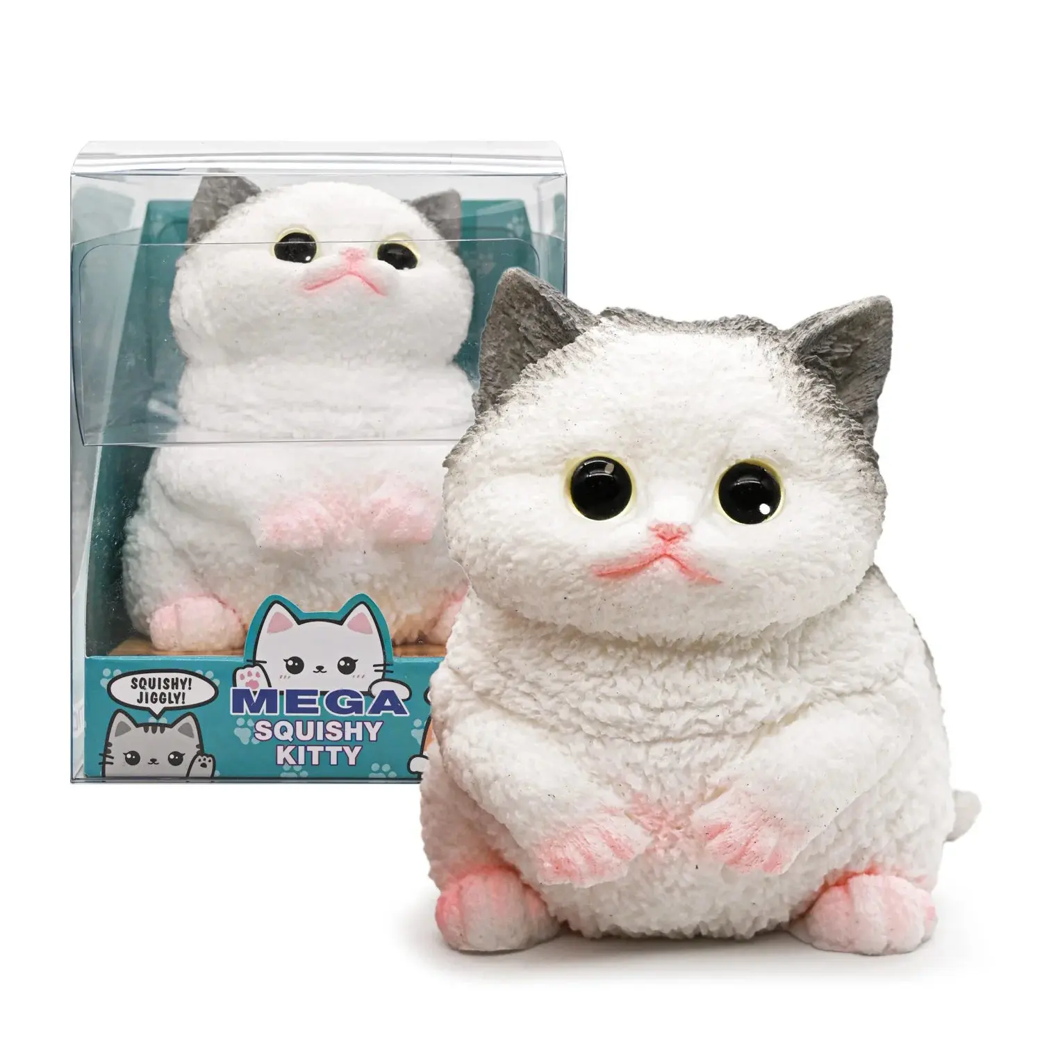 Zorbitz Mega Squishy Kitty - 6" Jumbo Soft & Satisfying Cat Toy for Stress Relief & Fidget Fun - Perfect Gift for All Ages - China Made