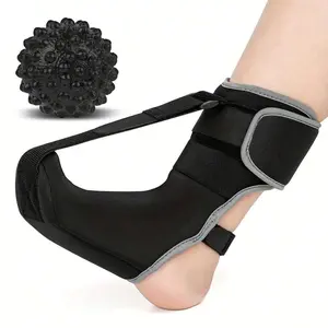 TRAIL RECKONING 1pc Plantar Fasciitis Night Splint Garter Massage Ball For Relief Of Plantar Fasciitis, Soft And Comfortable Plantar Fasciitis Brace For Achilles Tendonitis Healing Bone Spurs Foot Drop Flat Arches, Suitable For Men And Women supportive He