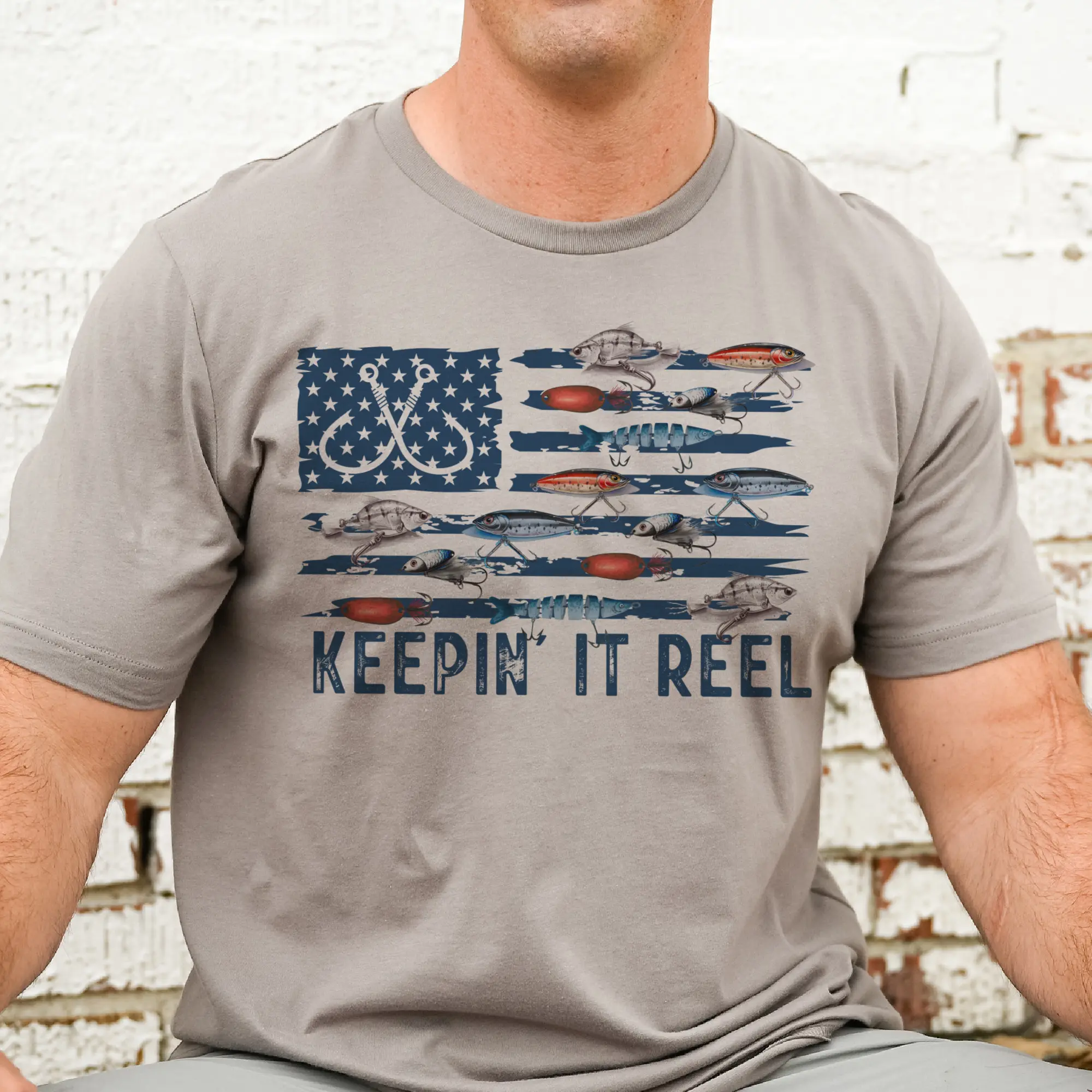 America Fishing Shirt Vintage Flag Boating Tee Keepin' it Reel Fishing Tee Men's Keepin' it Reel Flag Tshirt Fishing Keepin' It Reel Sweatshirt Gift For Husband Tee Gift Boyfriend Gift Sweatshirt Fishing Tshirt