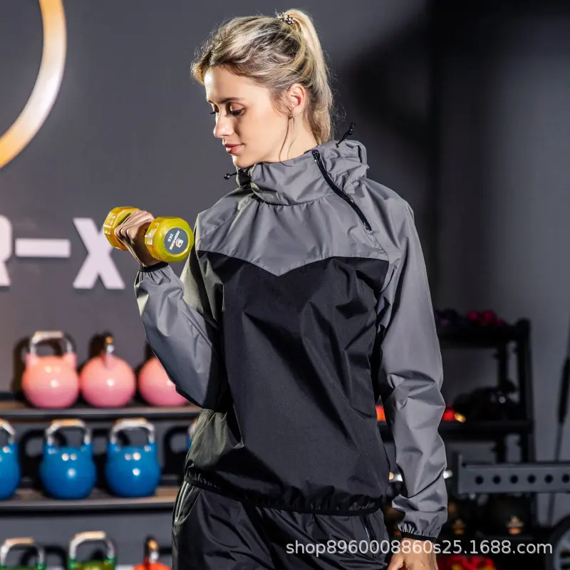 Black and gray women's top