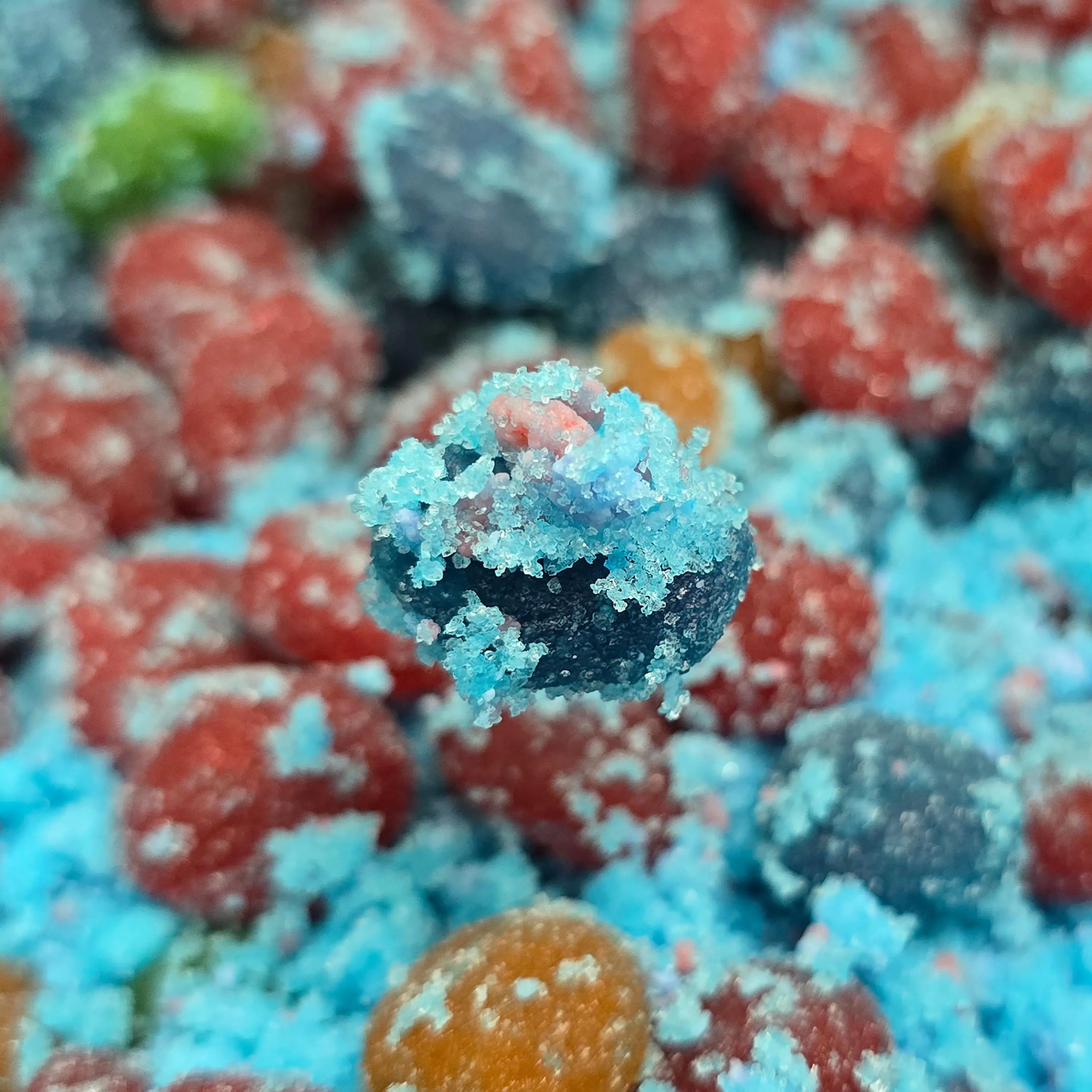 Poppin Crunch Intense Cotton Candy Liquid Candy Filled Chews Candy Snacks 1 - 2 LBS - Choice of Sweet or Sour Bonbon Candies Corn Sugar