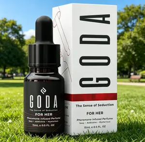 GODA Original Pheromones Perfume For Women 15ml Long Lasting Elegant Jasmine Rose Scent Luxury Daily Fragrance Vegan Cruelty-Free Charm Boost Ladies Perfume