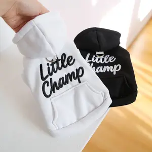 Pet Dog Puppy Autumn New Champion Hoodie, Teddy Bichon Groom York Small Dogs Clothes, Comfortable and Stylish Pet Apparel for Fall Season