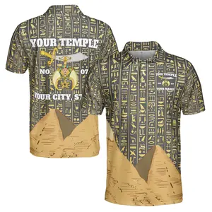 Personalized Masonic Noble Shriner Men's Polo Shirt S-5XL