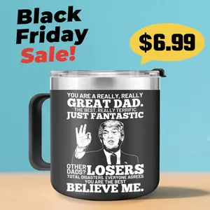 Great Dad Design Tea Mug with Handle - Perfect Gift for Dad - Ideal for Father's Day or Special Occasions