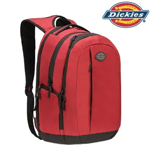 Dickies Large Laptop Backpack for Mens Womens Kids, Water Resistant College Computer Bag for School Travel Work, Fits 15.6 Inch Notebook (Bloodstone)