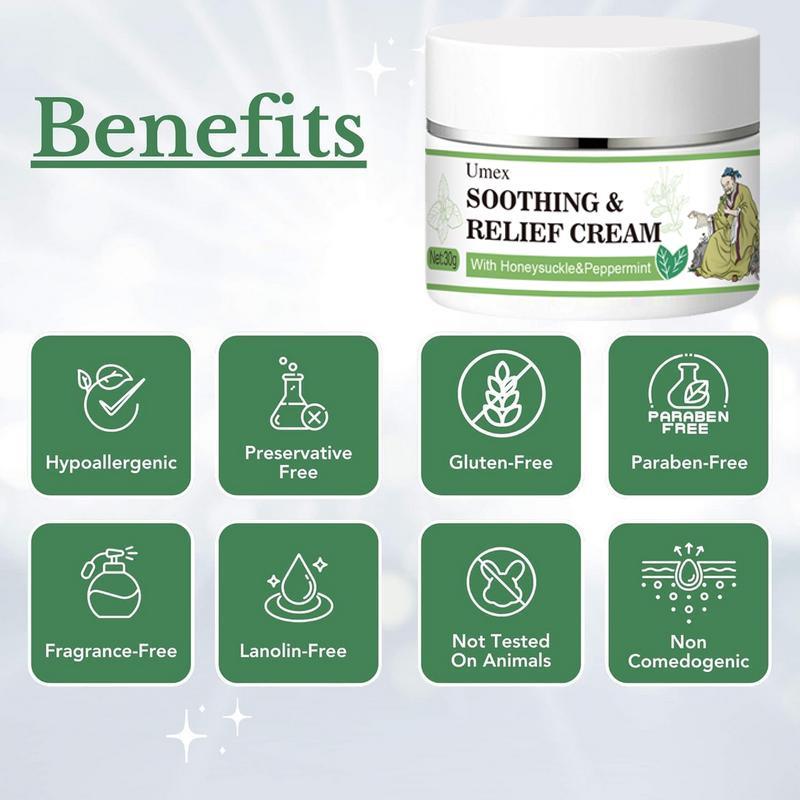 Umex All-Natural Plant-Based Herbal Relief Cream – Soothes Eczema, Psoriasis, Dry & Sensitive Skin | Ancient Botanical Formula for Whole Family Moisturizing Daily