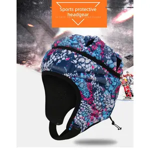 head  gear  rugby Soft Rugby Helmet, Sports Roller Skating Protective Cap, Goalkeeper Goalkeeper Hat Head Protector Sponge Sports Soft Protective Gear