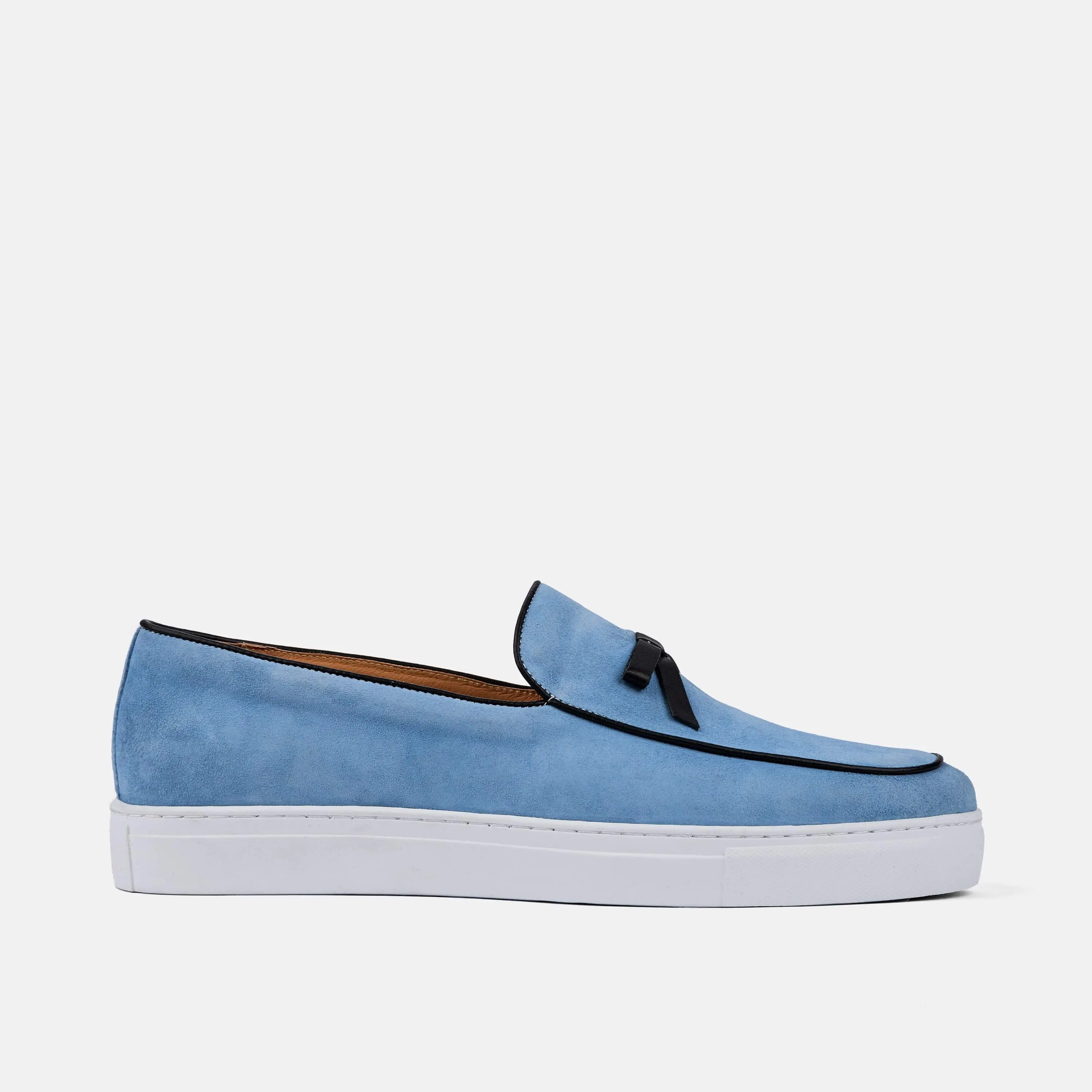 Odell Ivy Blue Suede Belgian Loafer Sneakers Odell Ivy Blue Suede Belgian Loafer Sneakers