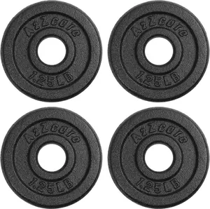 A2ZCARE Standard Cast Iron Weight Plate Set 1-Inch Center Hole for Adjustable D A2ZCare