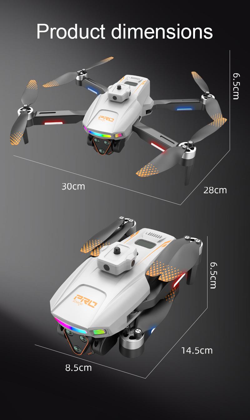 LF666PRO Drone with 4.5 inch independent dispaly  LCD Screen, Dual Camera & 50x Zoom | Optical Flow, Smart Obstacle Avoidance & Gesture Photo | RC Quadcopter for Beginners, Birthday Gift