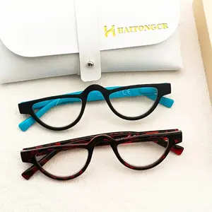 Half Rim Reading Glasses Valentine s Day Gift 2026 for Men Women Lightweight Clear Vision 1.00 to 4.00 Power Trendy Half Moon Readers