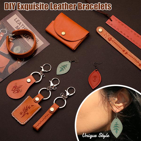 Handmade Leather Crafting Tool Set with Embossing Tools, Complete Supplies, and Step-by-Step Video Tutorials. A Beginner-Friendly Kit That Makes the Perfect Gift for DIY Enthusiasts and Leather Crafters.