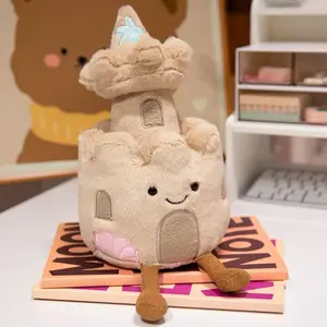 Jellycat Amuseables Sandcastle Plush with Jellycat Bag – Cute Soft Beach Castle Stuffed Toy, Summer Gift, Kids Birthday Gift & Nursery Decor