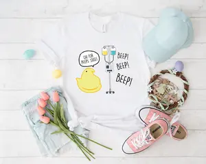 Funny Nurse Easter Shirt, Peep Nursing Easter Tee, IV Pump Women Top, Med Surg ICU Peds Picu Nurse Spring, Easter Nursing School Sweatshirt