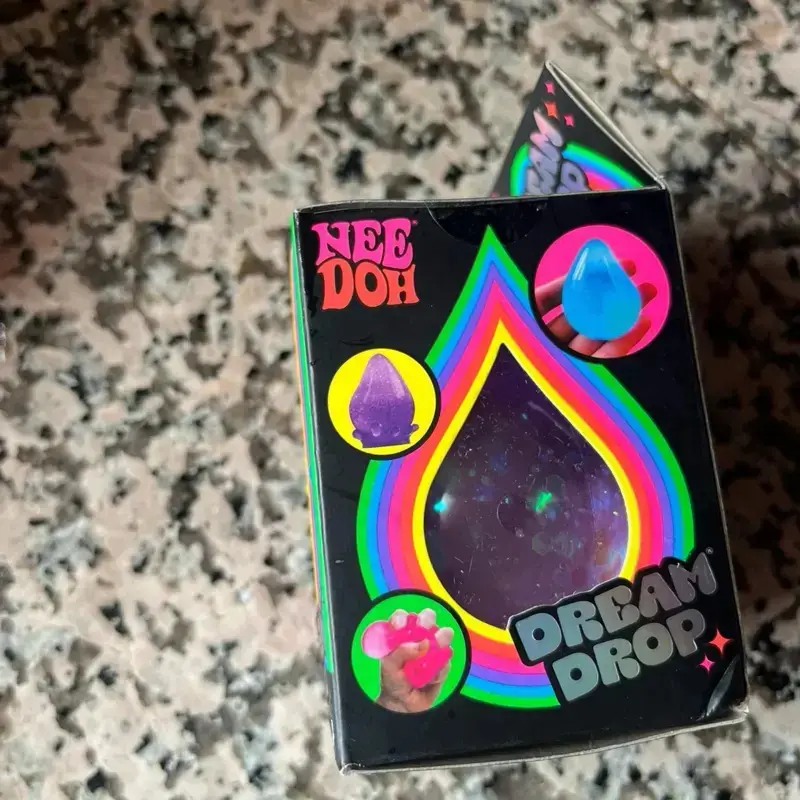 Needoh 1x single random color Glitter Dream Drop SensoryFidget Toy for Stress Relief and Relaxation