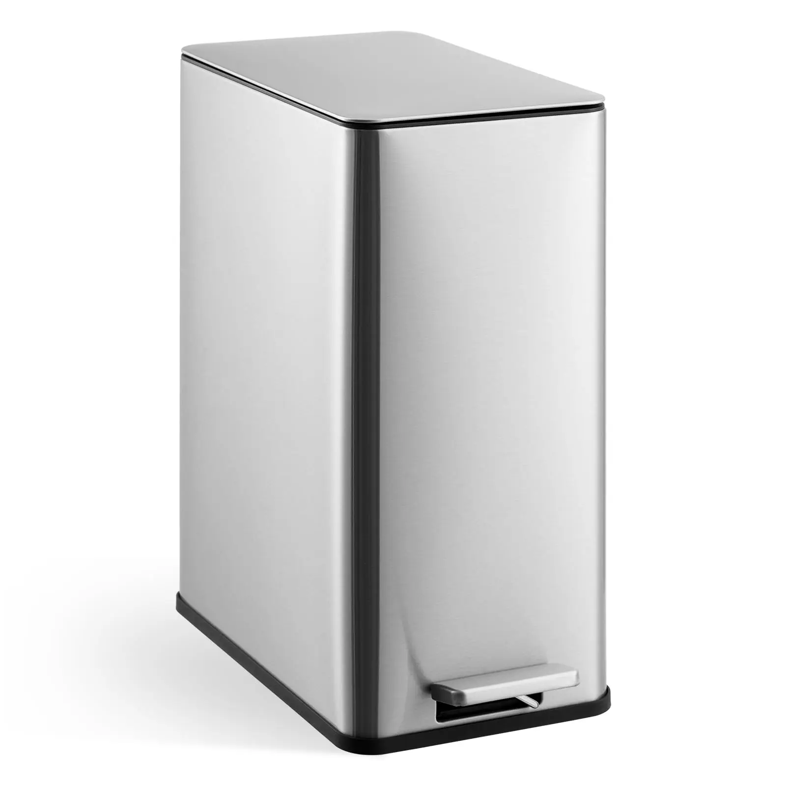GARVEE Bathroom Trash Can with Lid Soft Close, Step Pedal, 15 Liter / 4 Gallon with Removable Inner Bucket, for Bathroom, Living Room