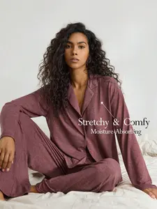 Oci Leisure Women's Soft Fleece Collar Fluffy Pajama Set, Long Sleeve Top & Long Pants, Floral Gray Holiday Season Cozy And Elegant Details, Fall Winter Clothes