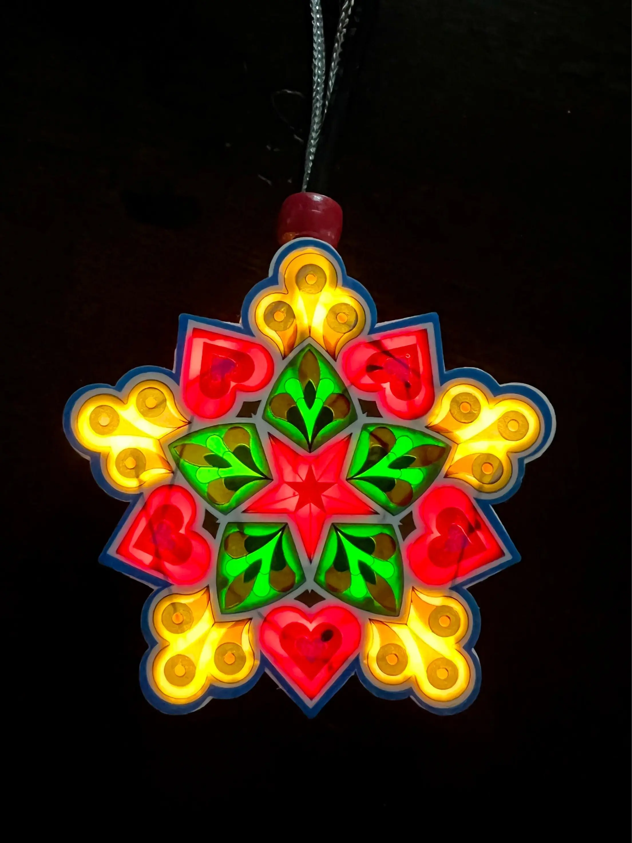 Mini Parol (Filipino Christmas Lantern) - USB-powered. *Fits in the palm of your hand