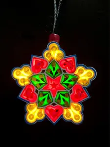 Mini Parol (Filipino Christmas Lantern) - USB-powered. *Fits in the palm of your hand