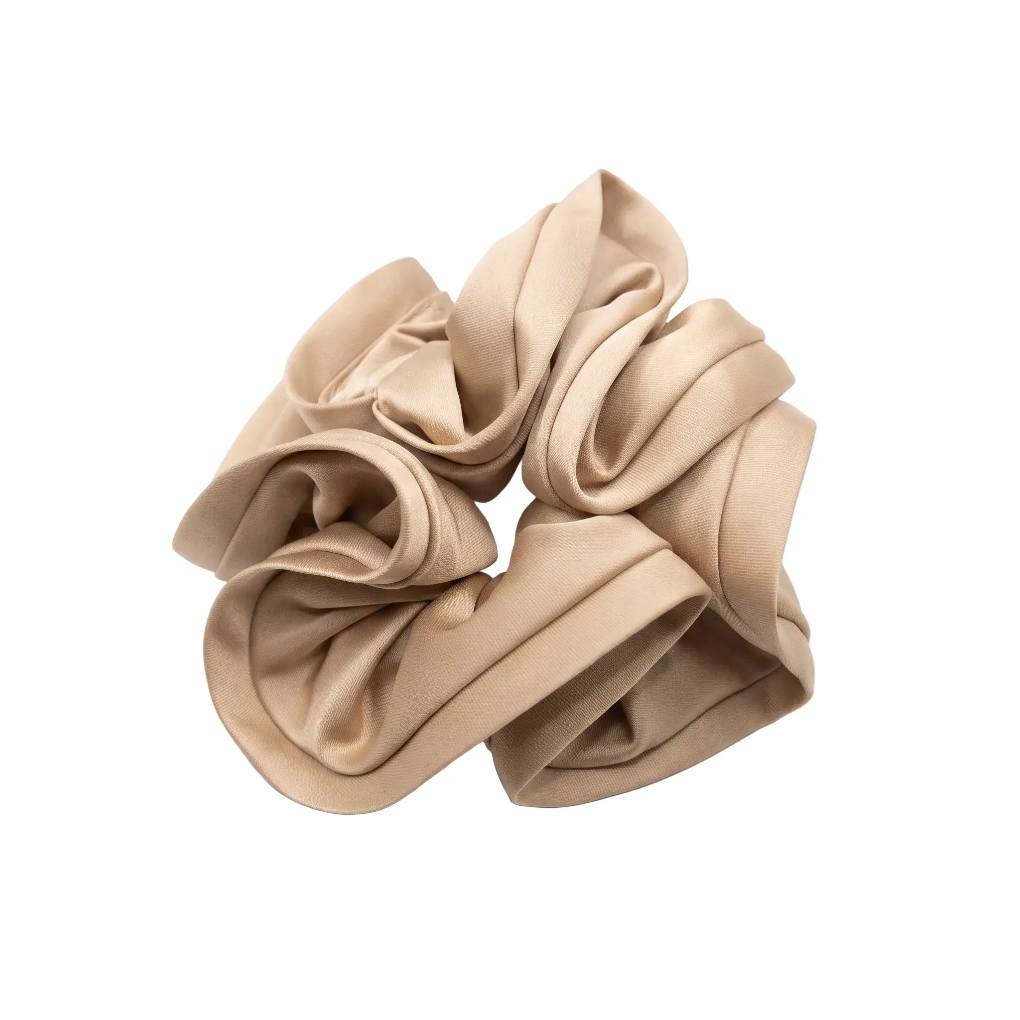 Champagne Gold Silk Jumbo Scrunchie