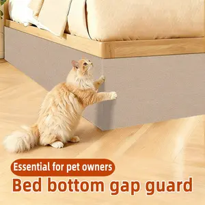 3-Piece Cat Bed Skirt Protector, Dustproof Pet Bed Gap Cover, Indoor Scratch Pad for Cats, Durable Multi-Functional Cat Scratcher