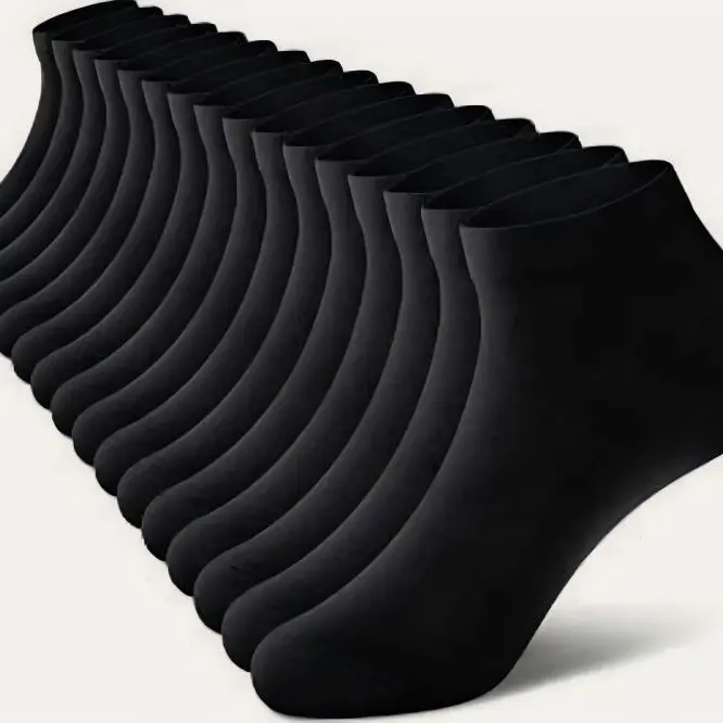 Women's Basic Soft Foldable Ankle Socks (30 Pairs) - Underwear for Women, Casual Fit, Breathable Solid Color, 5% Spandex Rebound, Reinforced Sole, Wear-Resistant, Back-to-School, All-Seasons Versatile Choice, Cold Wash