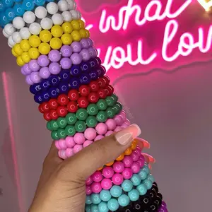 Solid Color Beaded Bracelets