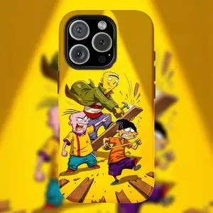 Ed, Edd n Eddy 90s Retro Cartoon Phone Case, Classic Nostalgic Childhood Memories Design, Compatible with iPhone 17 16 15 14 13 12 11 Pro Max Plus