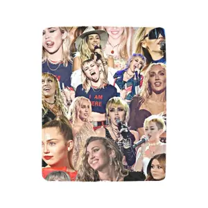 Lightweight Cozy Bed Blankets Soft Miley Singer Throw Blanket Fit Couch Sofa Suitable for All Season