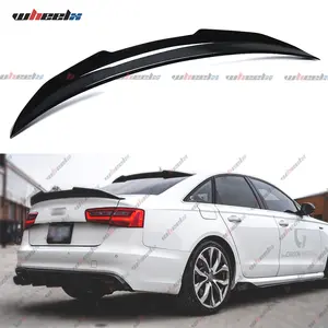 Audi A6 S6 2012-2018 C7 C7.5 PSM Style High Kick Gloss Black Trunk Spoiler Car Accessories Car Back