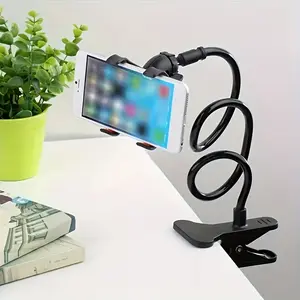 The 360° Swivel Is Extremely Flexible! The Gooseneck Long-Arm Phone Holder Is Compatible with Devices Ranging from 1.38 to 6.7 Inches. It Can Be Securely Attached to Dormitory Desks Or Home Office Tables Cell Phone Holder