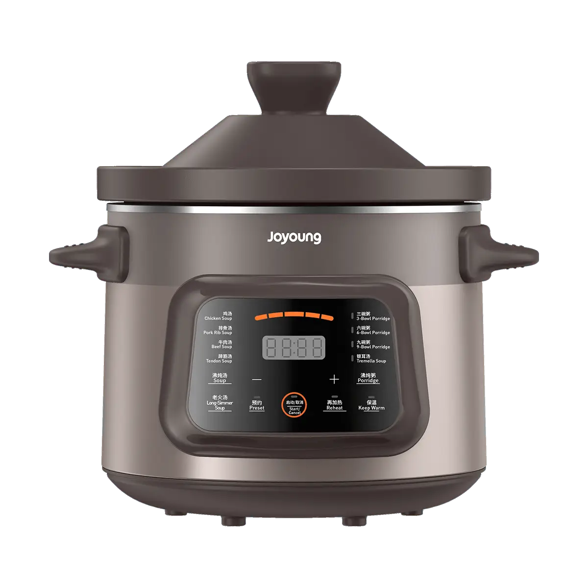 JOYOUNG Slow Cooker Soup Pot Purple Clay Electric Stew Pot Stew Pot DG50K-GD505-U