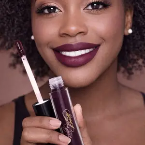 Midnight Merlot Velvet-Matte Lip Color - Rich Purple Lipstick for Bold Look