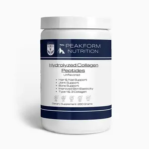 Peakform Nutrition - Grass-Fed Collagen Peptides - Unflavored - Hair, Skin, & Nail Support, Joint Support, Recovery - Collagen Amino Acid Supplements - 14 Servings