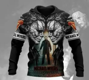 Horror Happy Halloween Michael-Myers Hoodie 3D Print Unisex S - 5XL