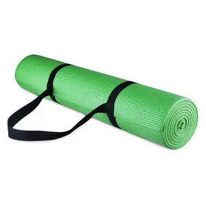 Fitvids 1/4” High Density Thick Non Slip Workout Yoga Mat and Carry Strap, Green Fitvids 1/4” High Density Thick Non Slip Workout Yoga Mat and Carry Strap, Green