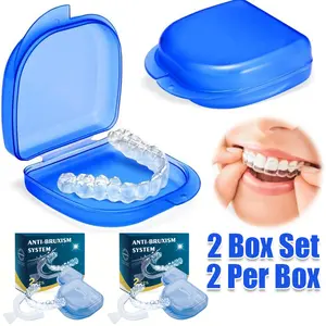2 Box Set Teeth Retainer for Upper and Lower Teeth - Clear, Comfortable, BPA-Free, Durable, Easy to Use, Ideal for Teeth Retention after Braces, for Adults and Teens