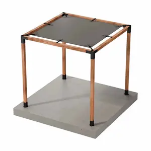 Simpson Strong-Tie SAGE-SHADE10X10G (10' x 10') Outdoor Accents Sage System Sunshade for Pergola, Gray