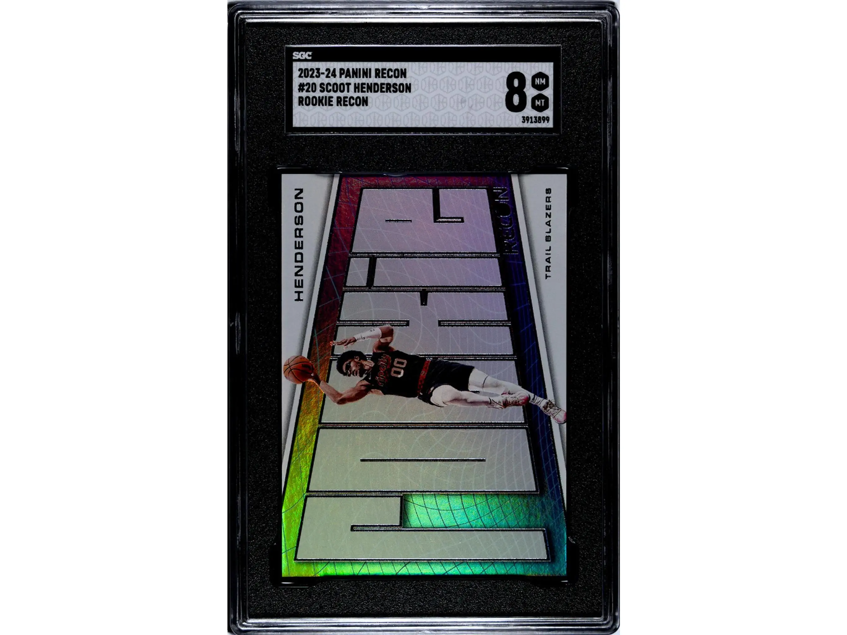 2023-24 Panini Recon #20 Scoot Henderson Rookie Recon SGC 8