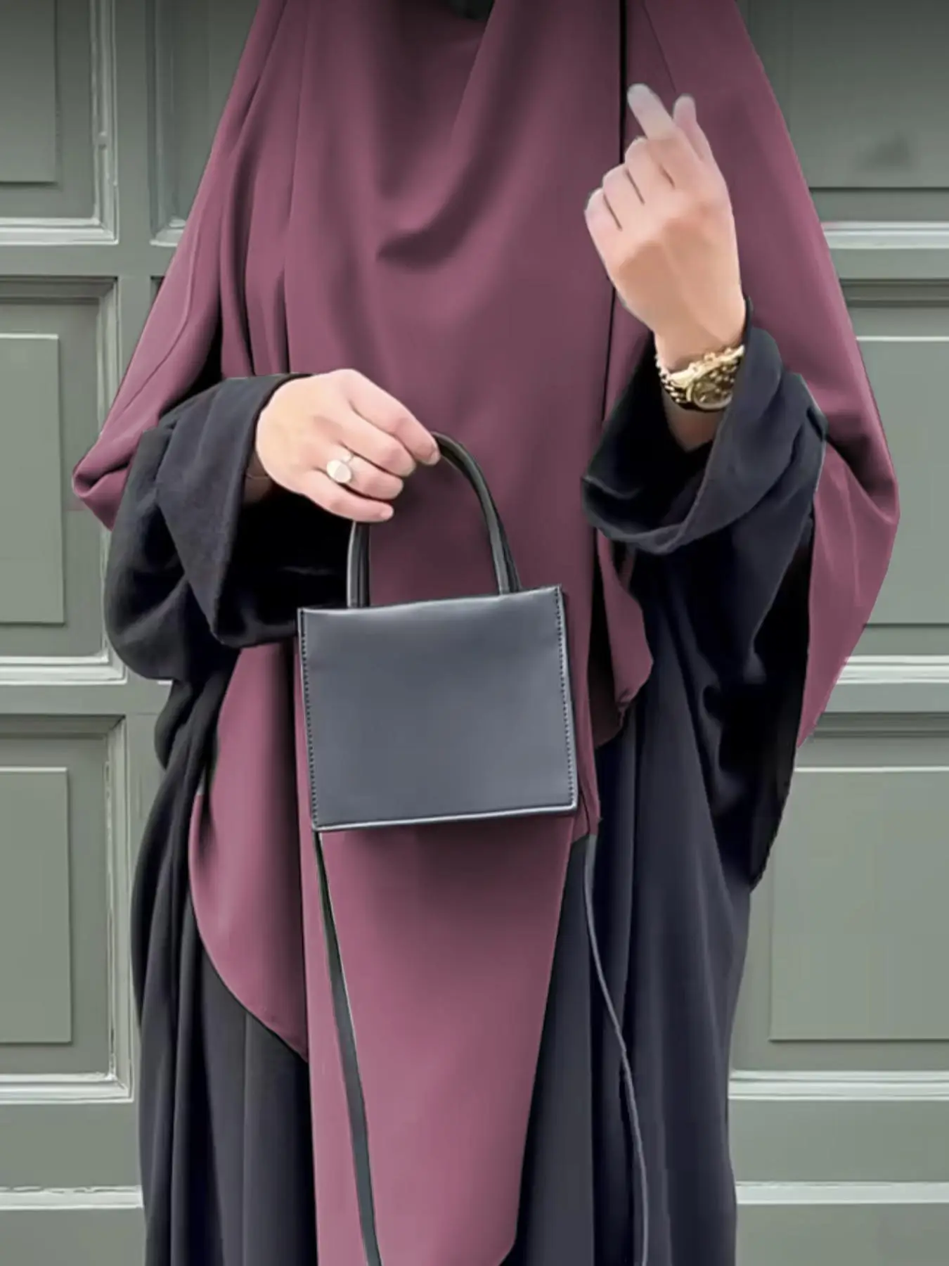 Women's Modest Fashion Solid Color Khimar, Plain Modest Headscarf for Women, Fashion Accessories for Daily Wear, Minimalist Headwear Suitable for Hair