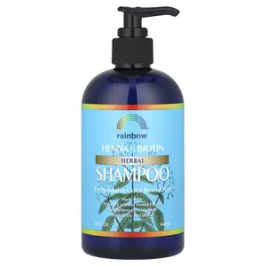 Rainbow Research Henna & Biotin Herbal Shampoo, For Normal or Color Treated Hair, 12 fl oz (360 ml)