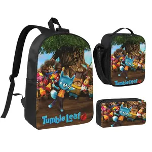 Tumble Leaf Three piece backpack set young backpack combination backpack lunch bag pencil case