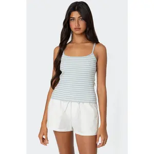 Gretta Striped Ribbed Tank Top