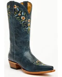 Women's Stephanie Floral Western Boots - Snip Toe