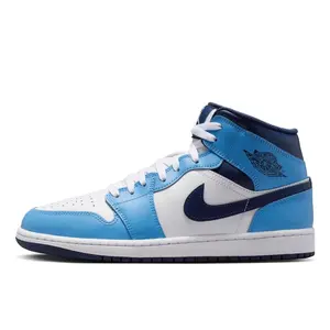 Jordan 1 Mid  University Blue Midnight Navy Men's DQ8426-405 New Sneakers