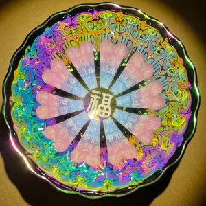 Luminous colored sunflower Tea Cup