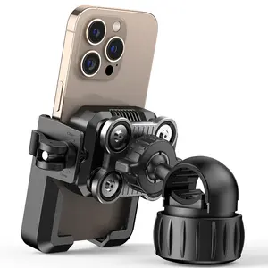 Motorcycle Phone Mount Bike Phone Holder Handlebar Universal Bicycle Phone Mount for iPhone 15 Pro Max/Plus 14 Pro Max and More 4.7" to 7" Smartphones Accessories Cellphone Stand Shock Absorption Electric Vehicle Navigation Phone