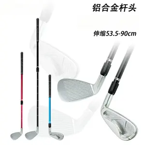 Unisex Two-section Telescopic Golf Club, Item No.: 7 Iron, Aluminum Alloy Shaft, Adjustable Length, Aluminum Alloy Club Head